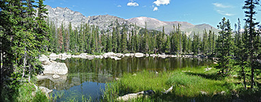 Panorama of Chipmunk Lake