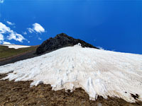 Snow and rock