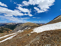 Clouds above the mountains