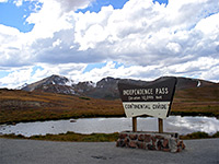 Continental divide sign