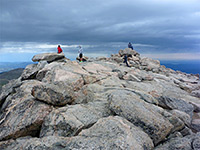 Visitors on the summit