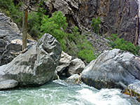 Boulders by the river