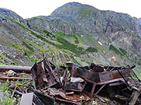 Debris at Mayflower Mine