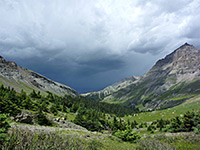 Approaching storm clouds