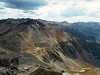 View north from a summit above Telluride