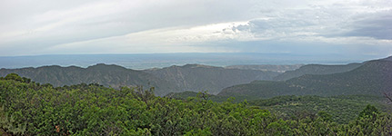 Hills above the canyon