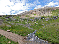 Track crossing a stream