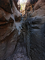 Upper end of the canyon