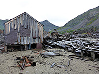 Buildings at the mine