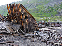 Partially collapsed building