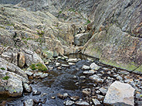 Grey granite walls