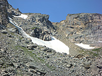 Glacier in Tourmaline Gorge