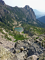Rocky slopes above Tourmaline Lake