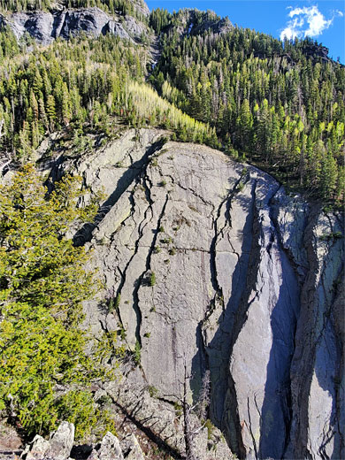 Huge cliffs