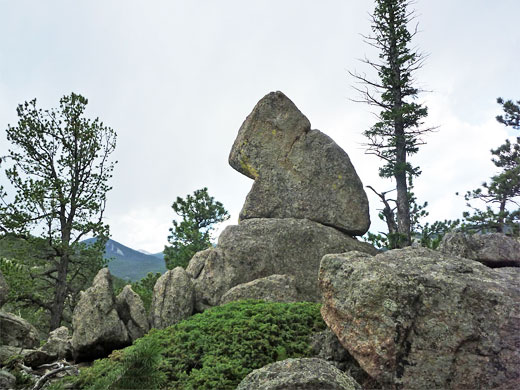 Eroded formation on Lumpy Ridge