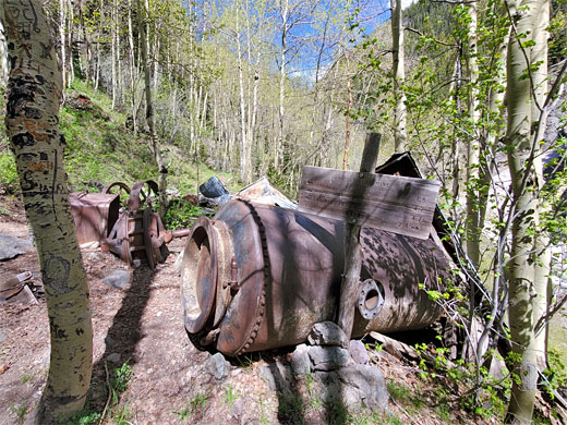 Mine debris