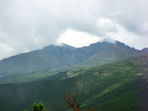 Clouds above Longs Peak