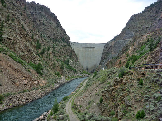 Morrow Point Dam on the Gunnison River