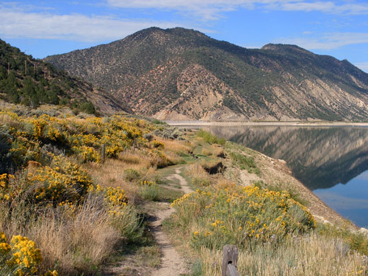 Path by Rifle Gap Reservoir