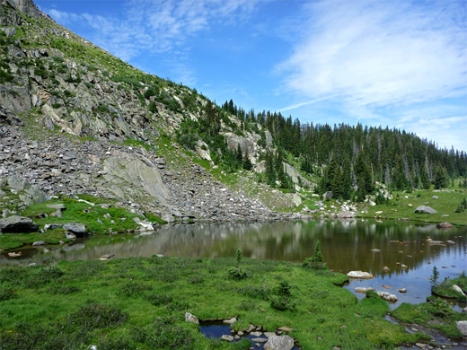 Pond west of the lake