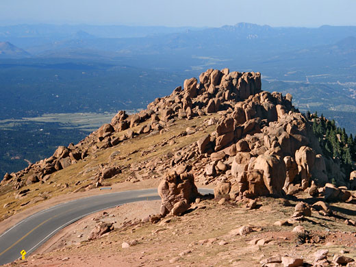 Rounded granite boulders