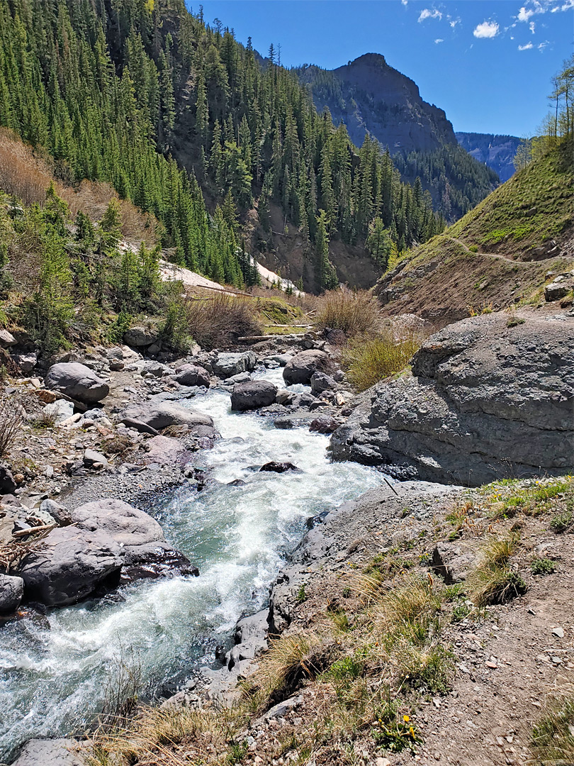 Boulders along the creek