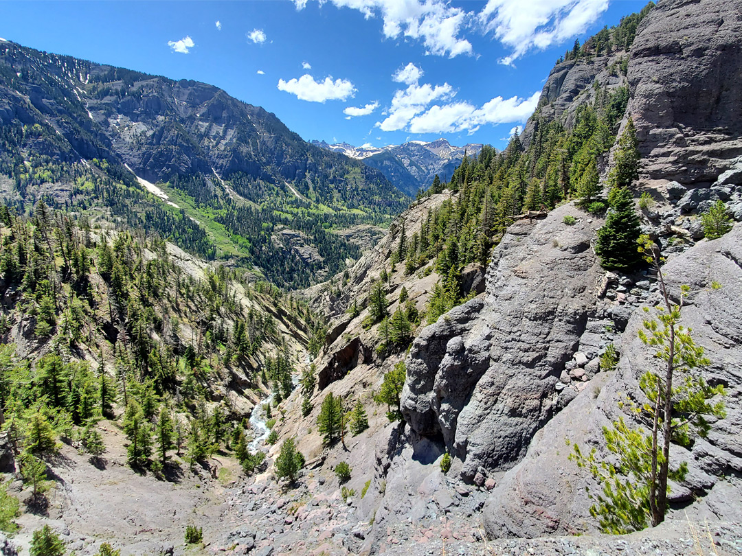 The lower canyon
