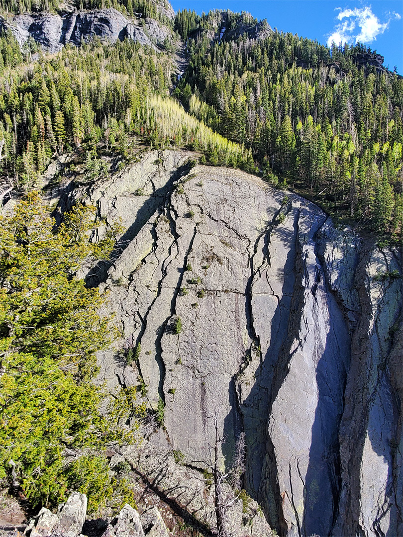 Huge cliffs