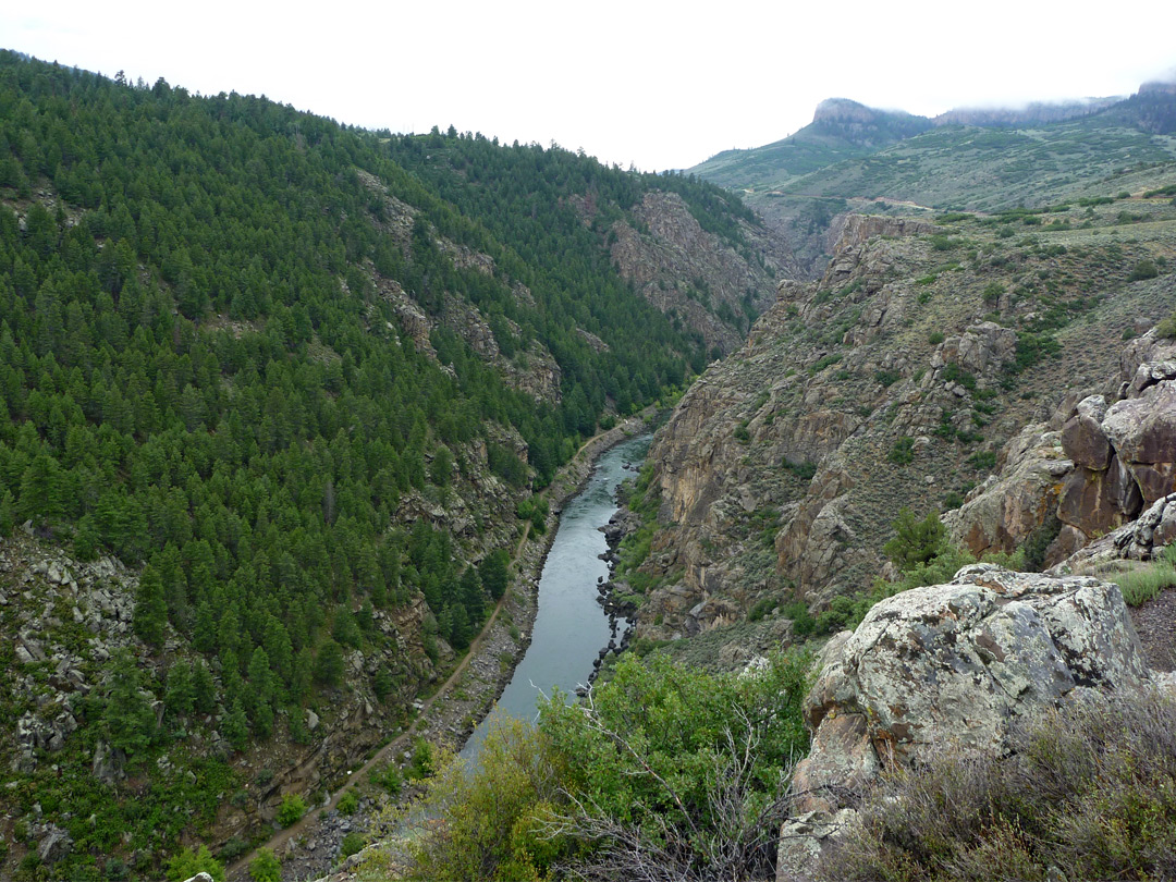 Canyon below Blue Mesa Dam