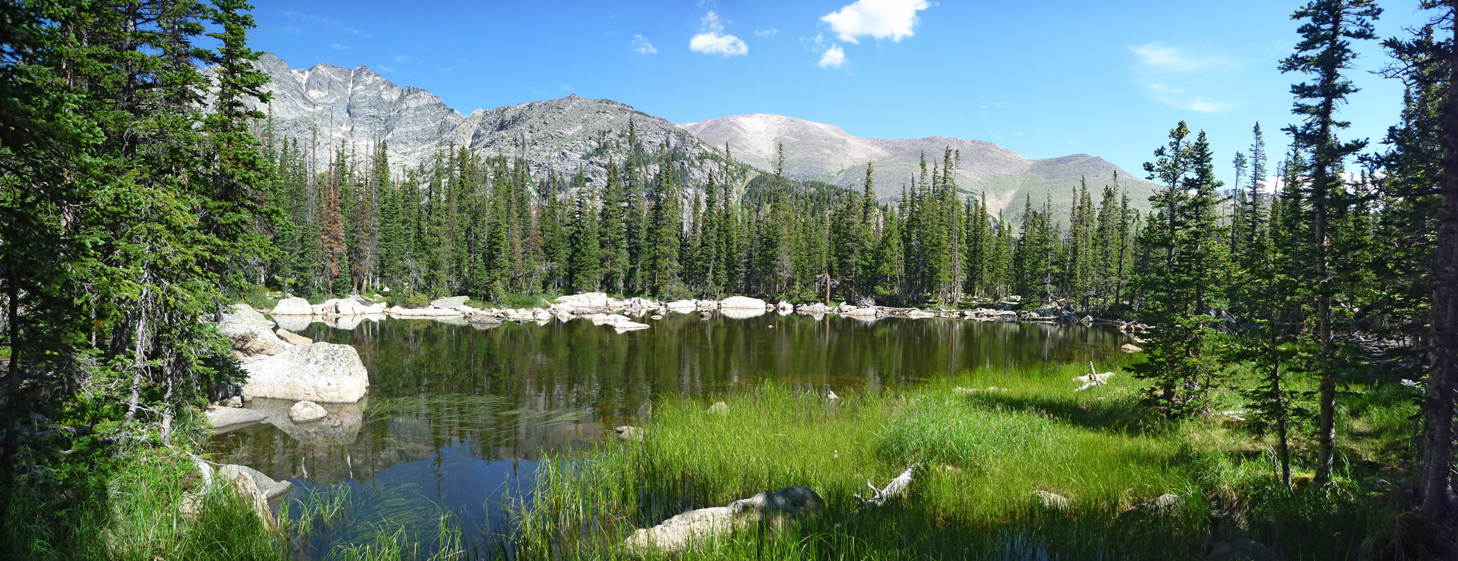 Panorama of Chipmunk Lake