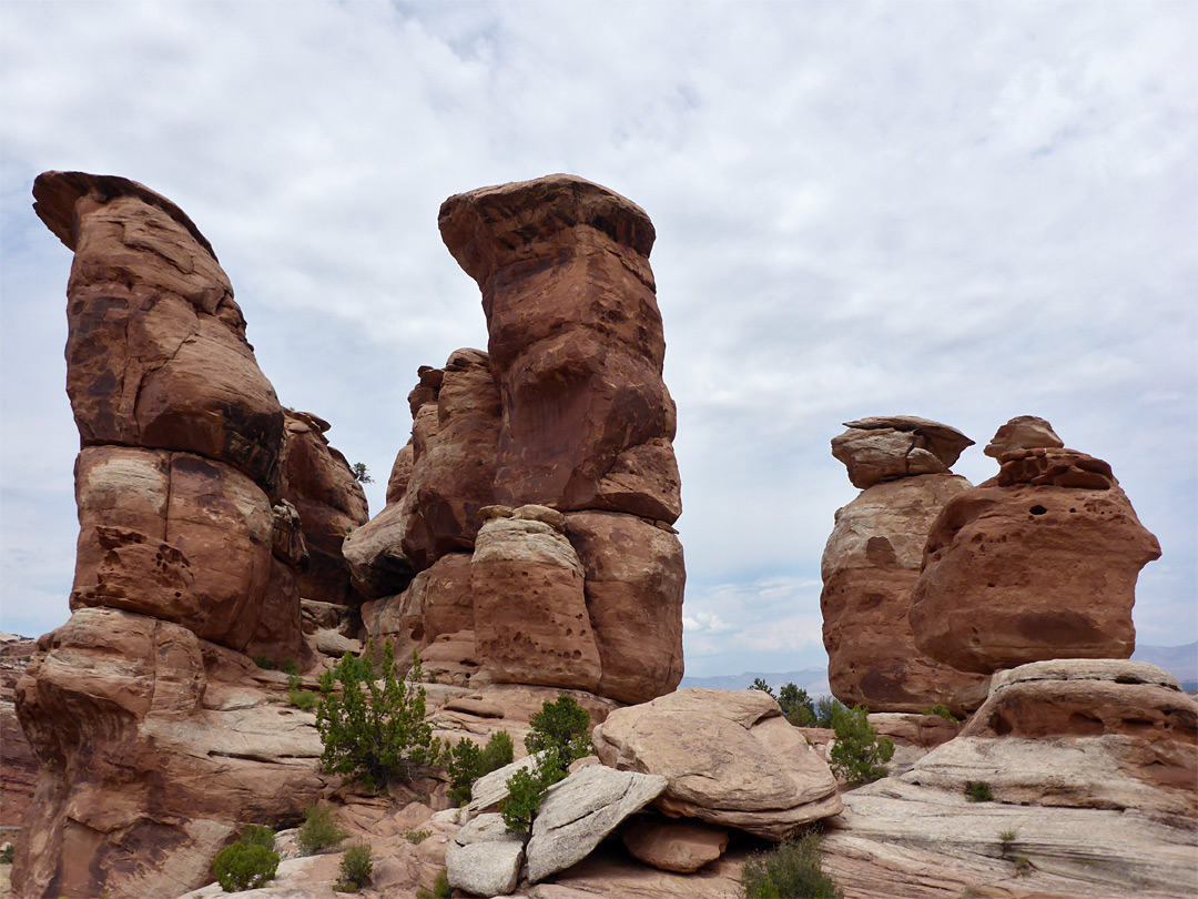 Eroded pinnacles