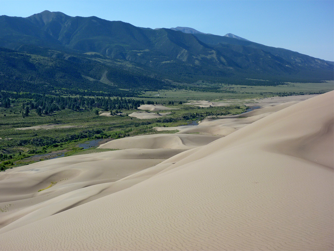 The dunes - view south