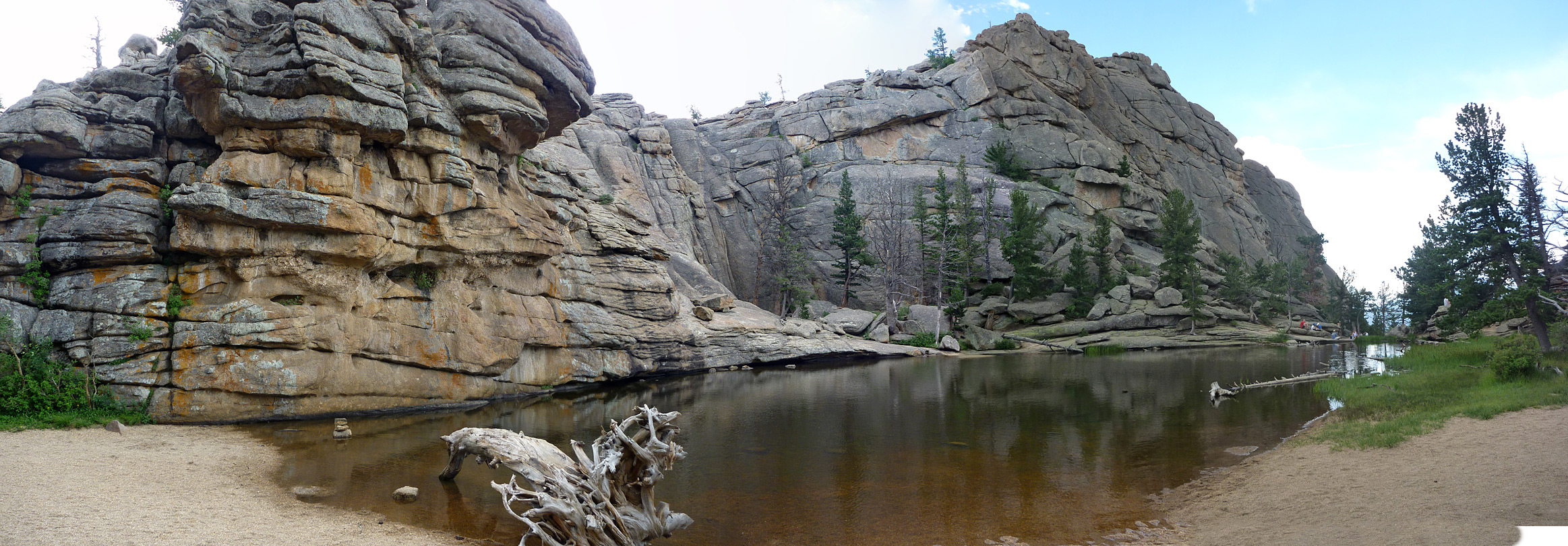 Cliffs bordering Gem Lake