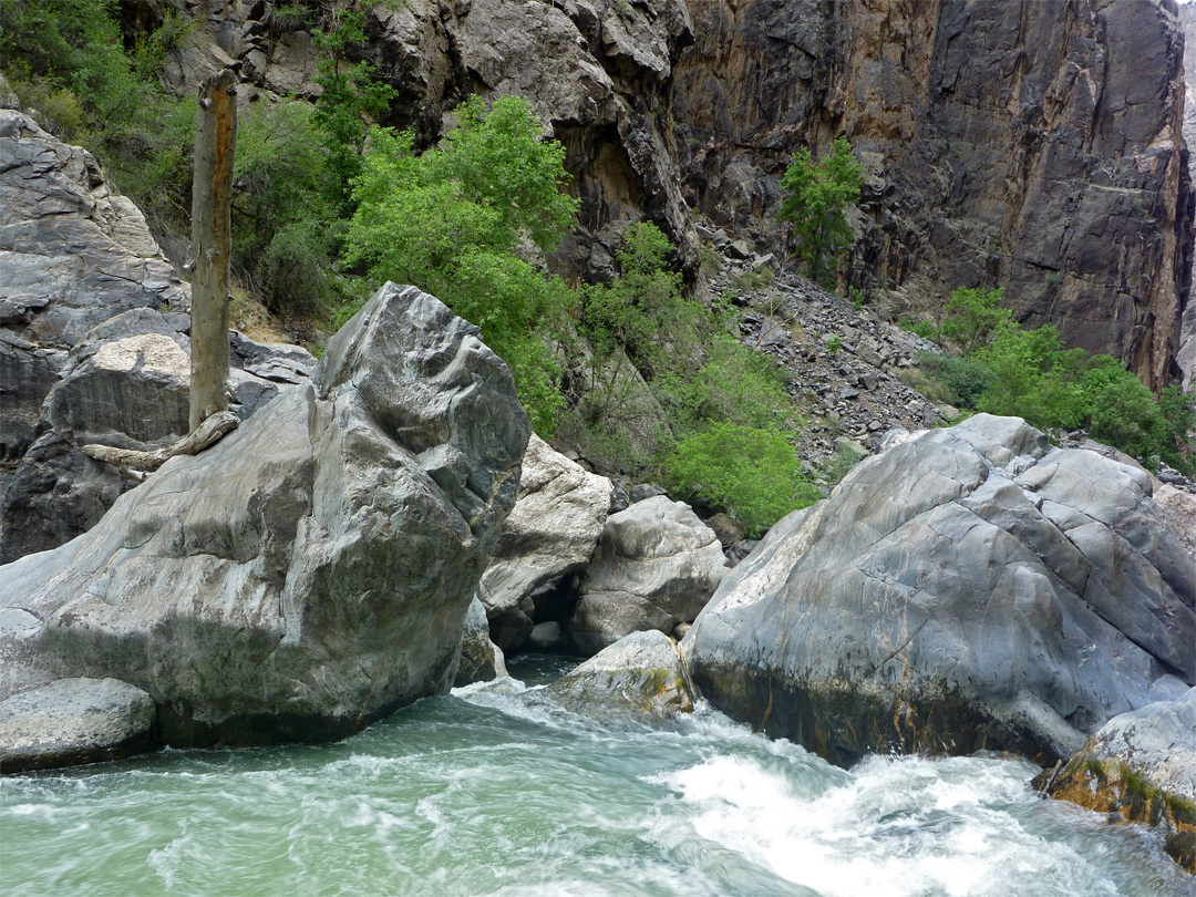 Boulders by the river