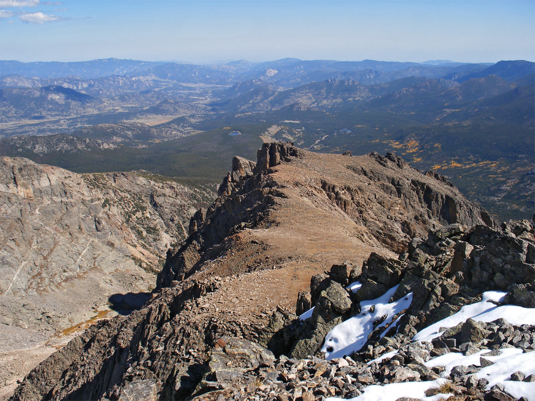 Hallett Peak - view east