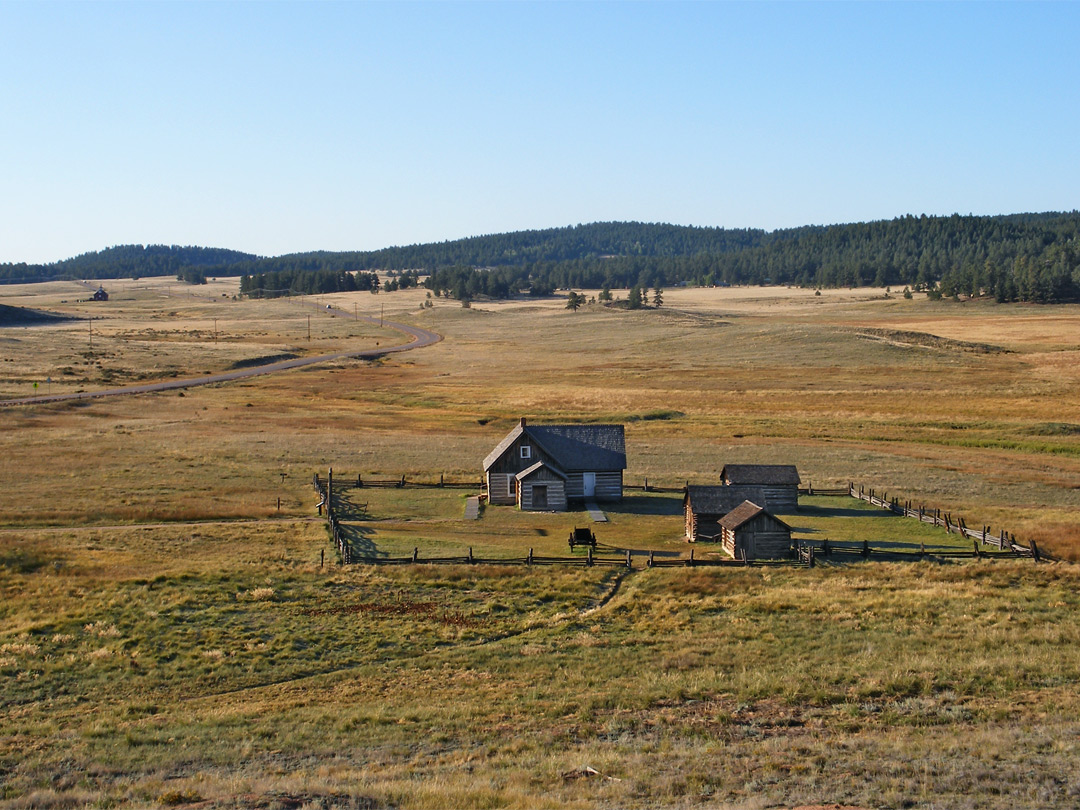 Wide view of the Hornbek Homestead