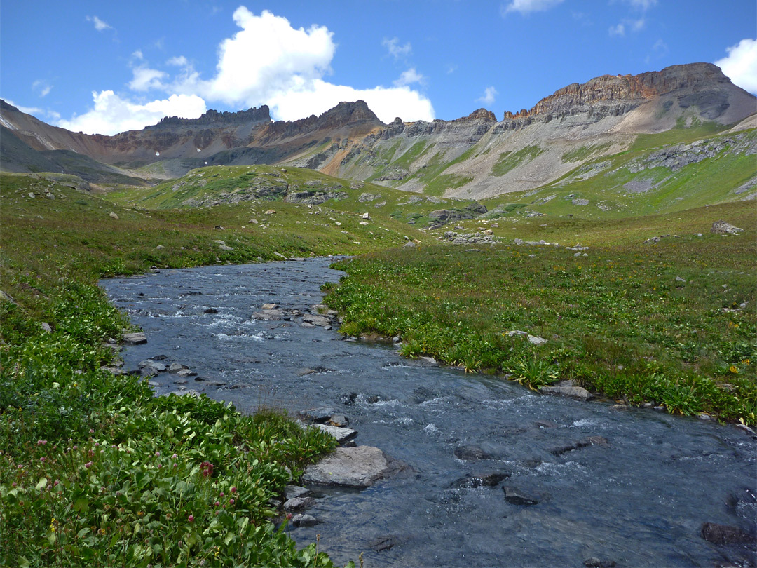 Ice Lake Exit Stream Ice Lake Trail San Juan Mountains Colorado