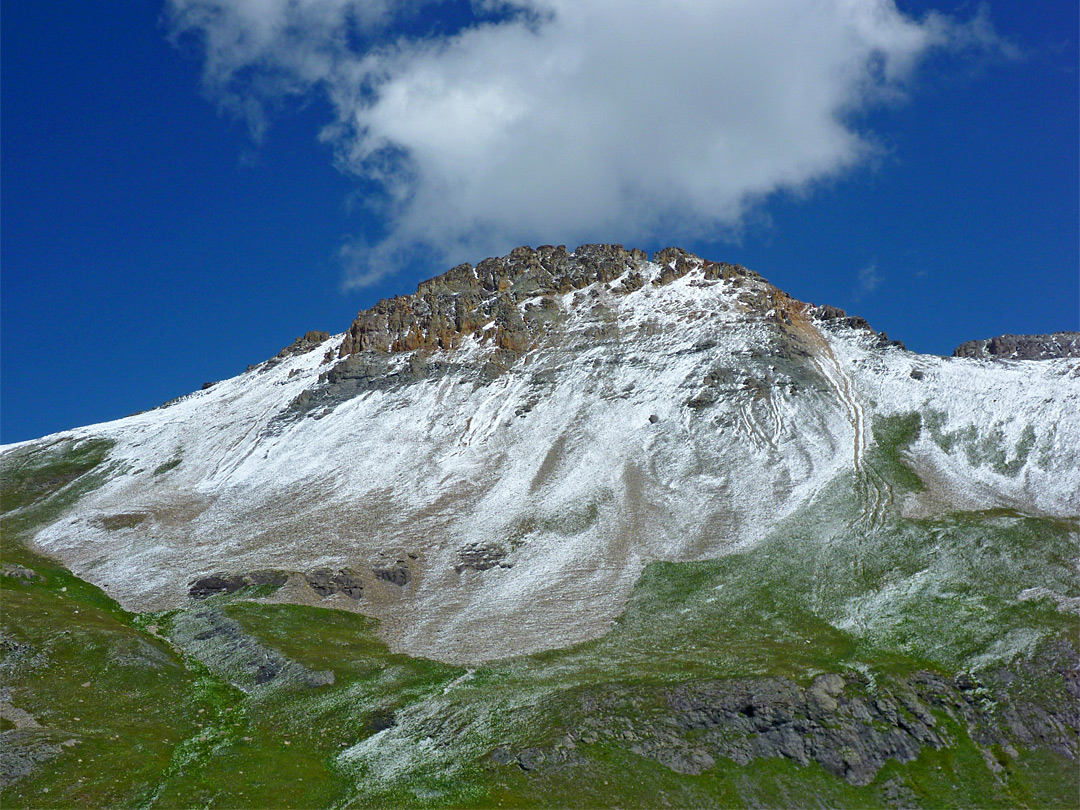 Snow-covered peak