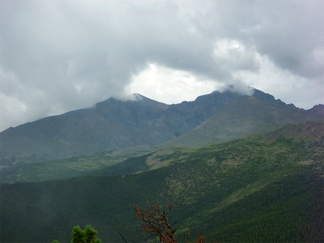 Clouds above Longs Peak