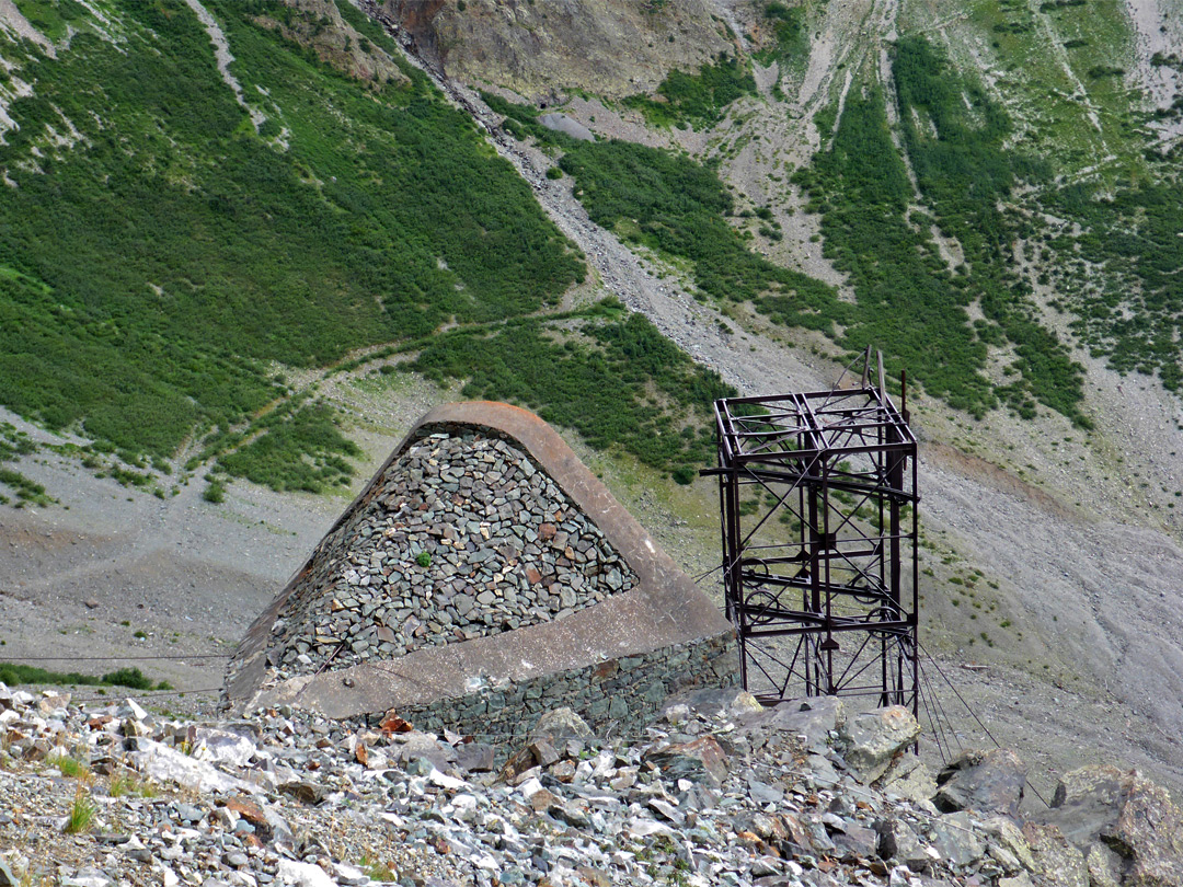 Upper end of the tramway