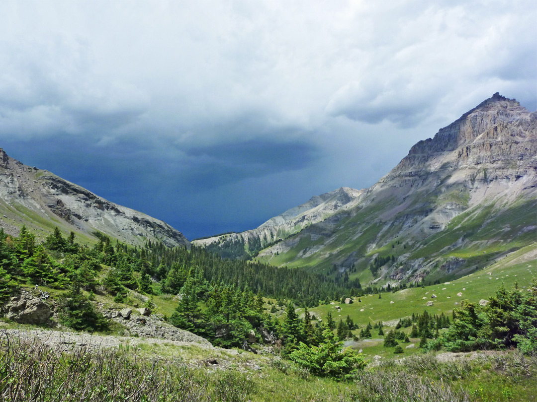 Approaching storm clouds