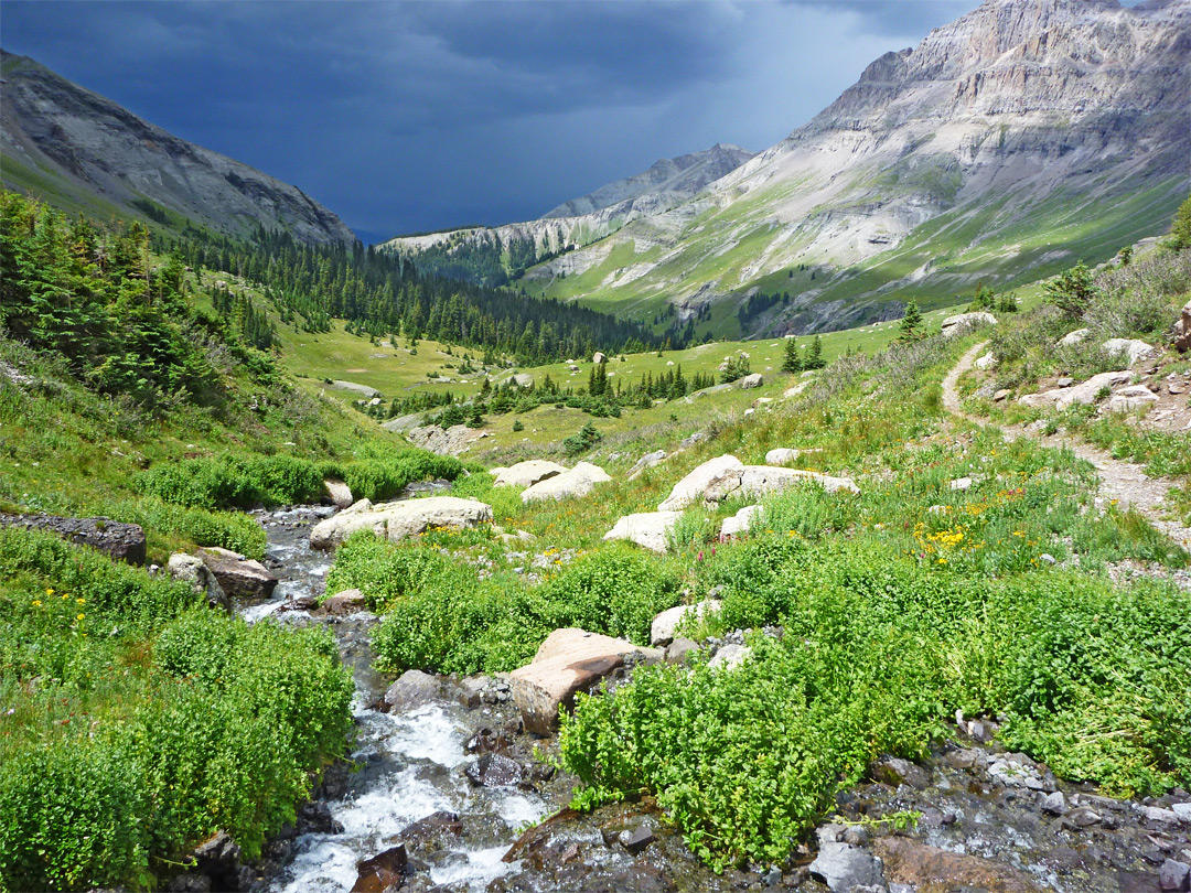 Path alongside a stream