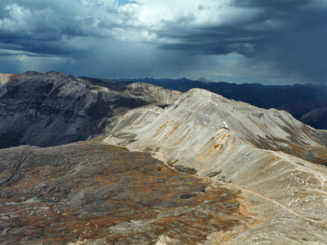 View south from a summit above Telluride