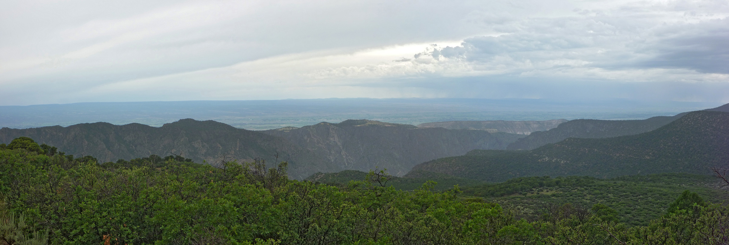 Hills above the canyon