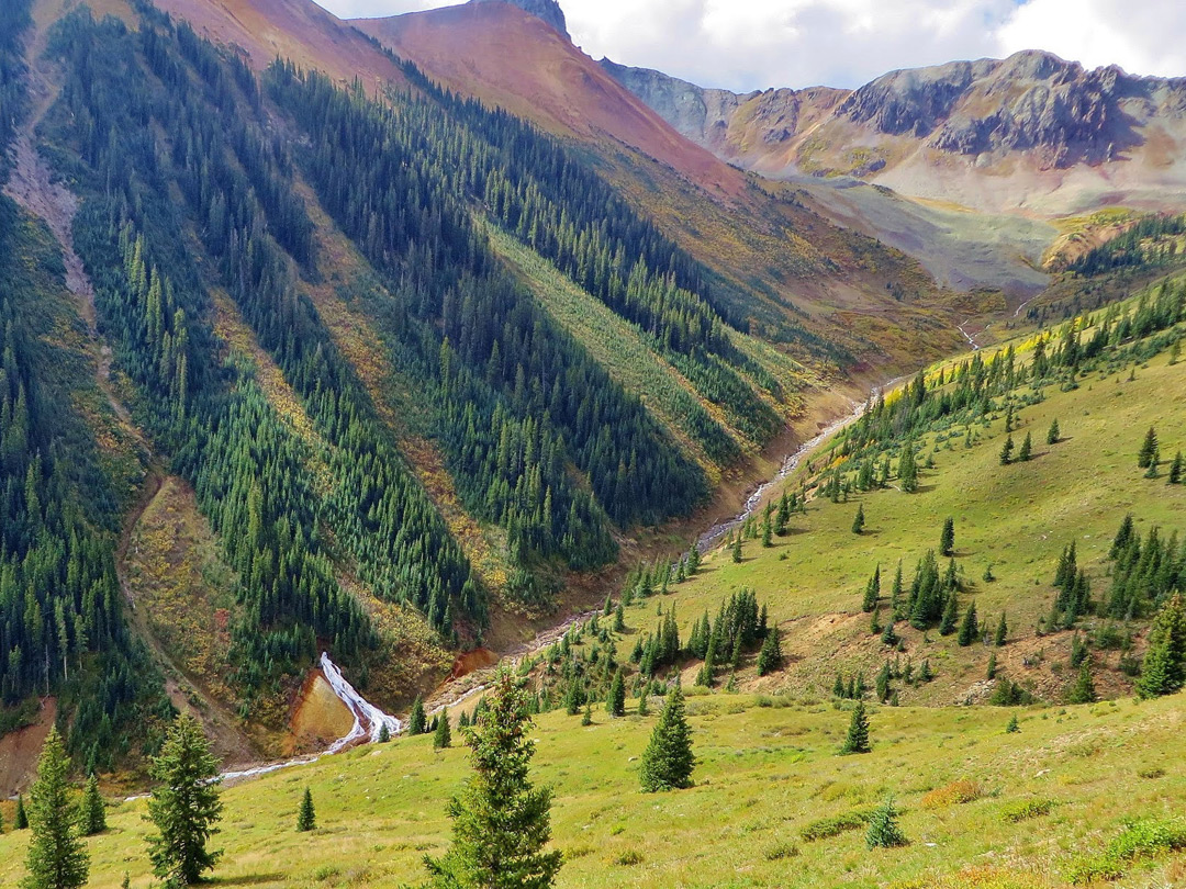 Valley below Ophir Pass