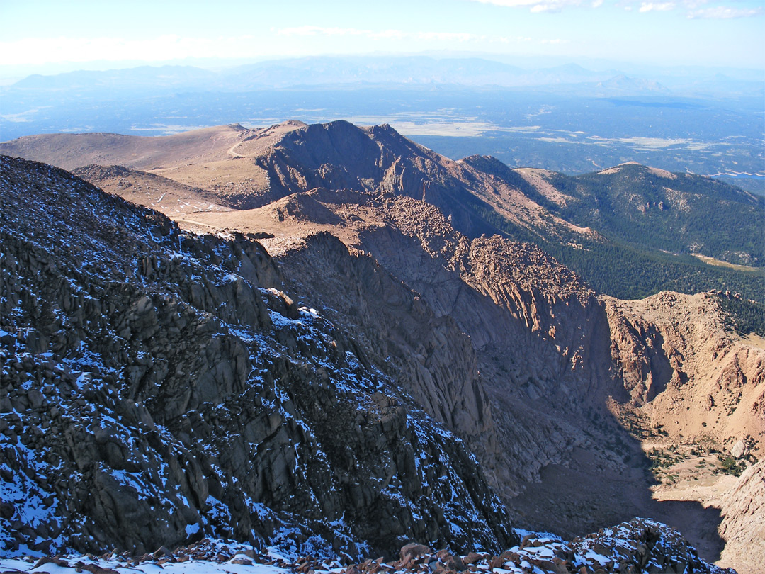 Ridge near the summit