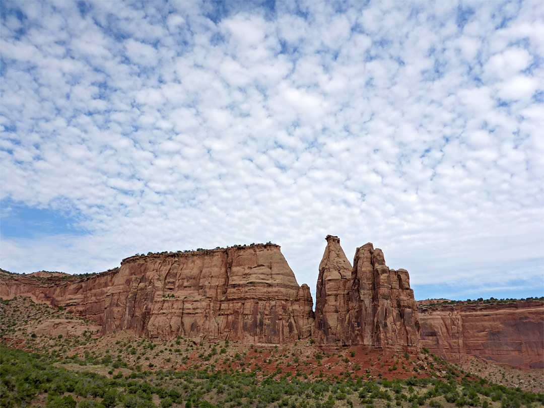 Dappled clouds