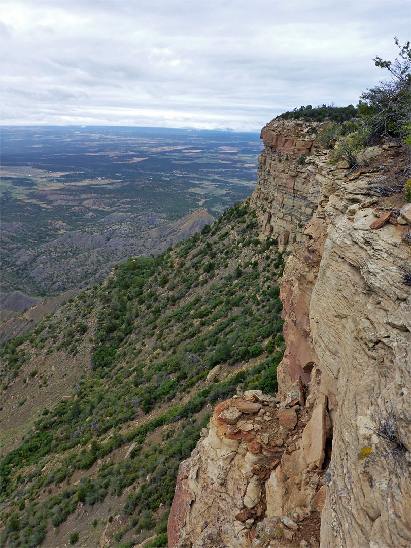 Vertical cliff