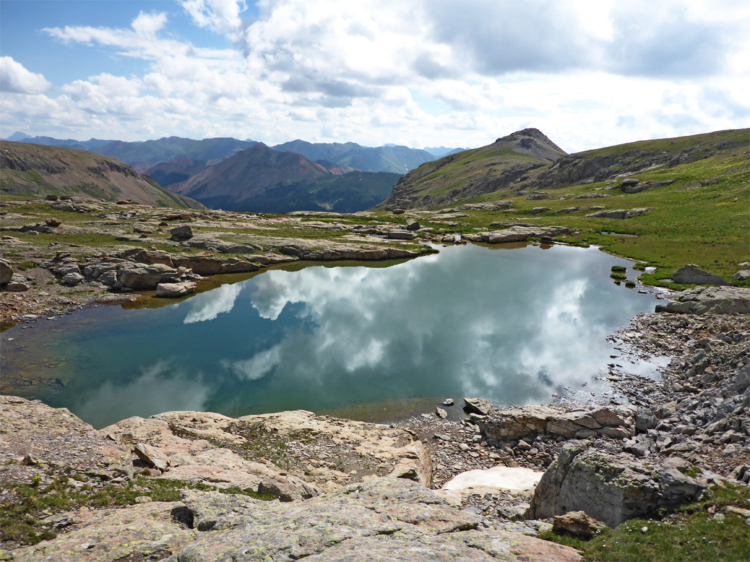 Rocks beside a lake