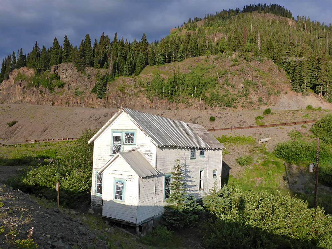 White-painted house